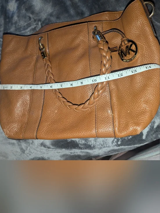 MICHAEL KORS Naomi Leather Tote with Braided Handles - Picture 10 of 16